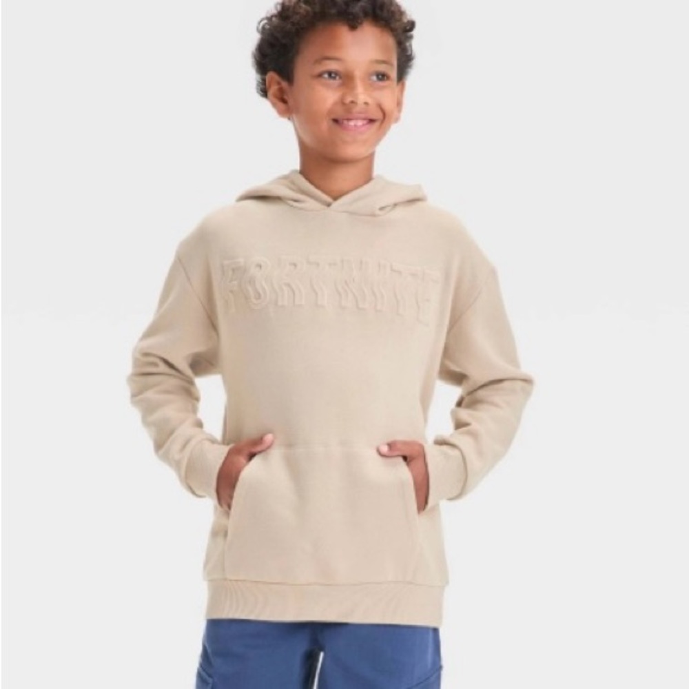 Boys' Fortnite Oversized Hooded Sweatshirt - Art Class Tan Size XXL New